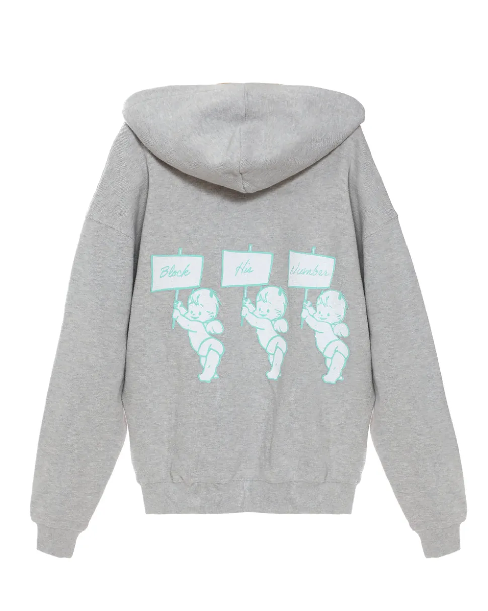 Block His Number Racer Hoodie