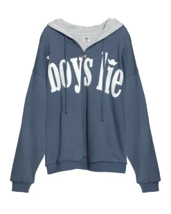 Blue Don't Text Them Back Harley Zip Up