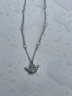Box of Rain Silver Necklace