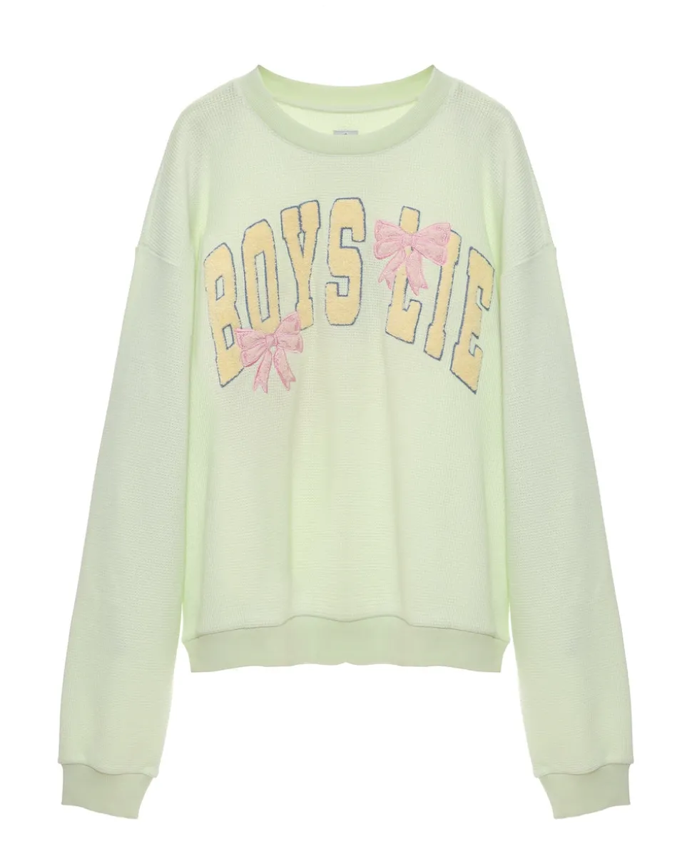 Boys Lie Bows Kara Crewneck