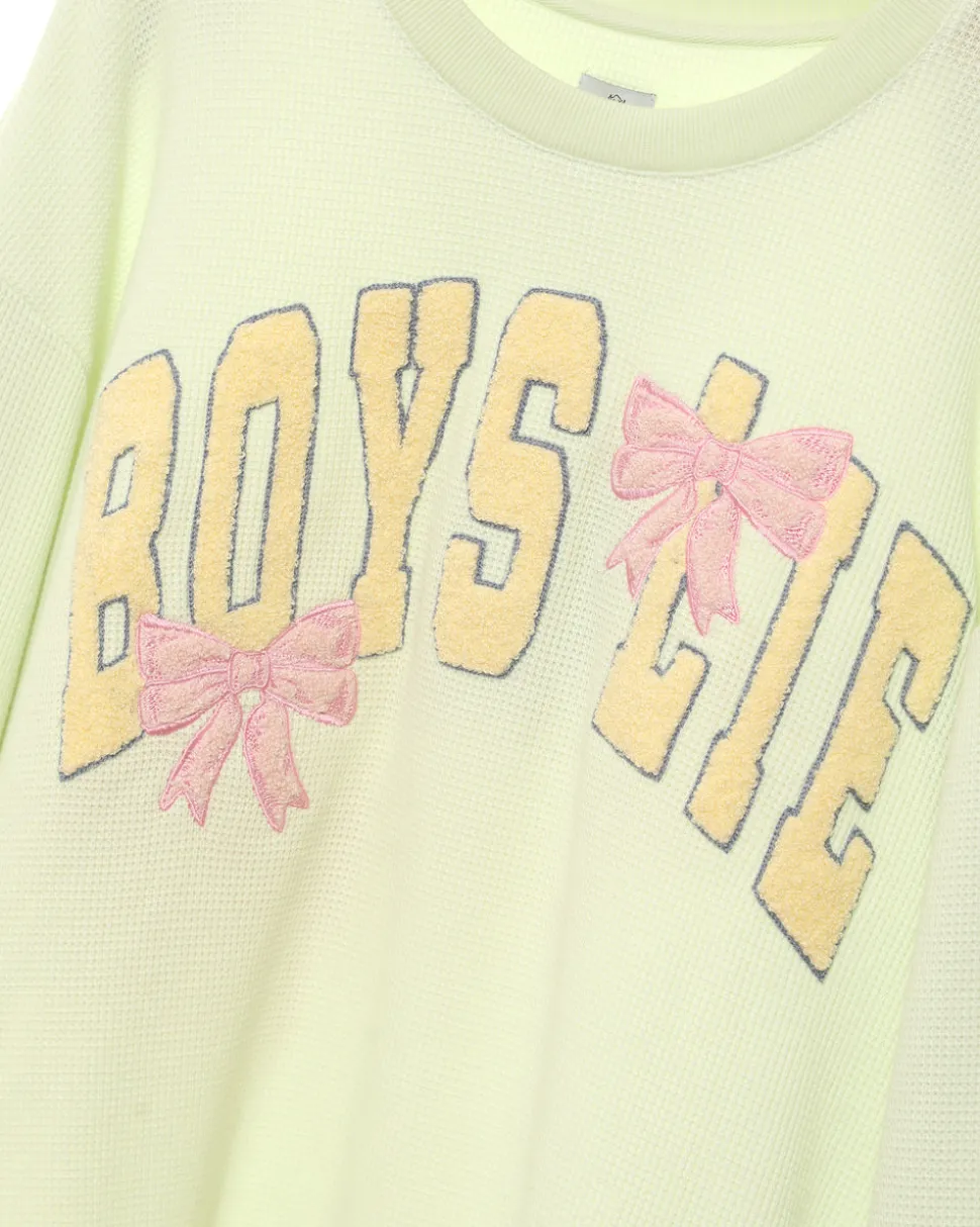 Boys Lie Bows Kara Crewneck