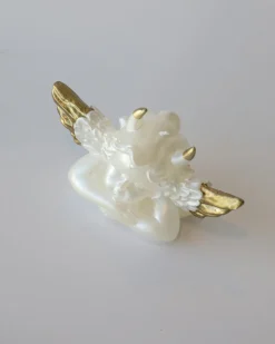 Boys Lie Cherub Decorative Candle