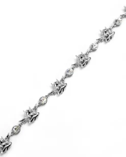 Crystal Clear Silver Necklace