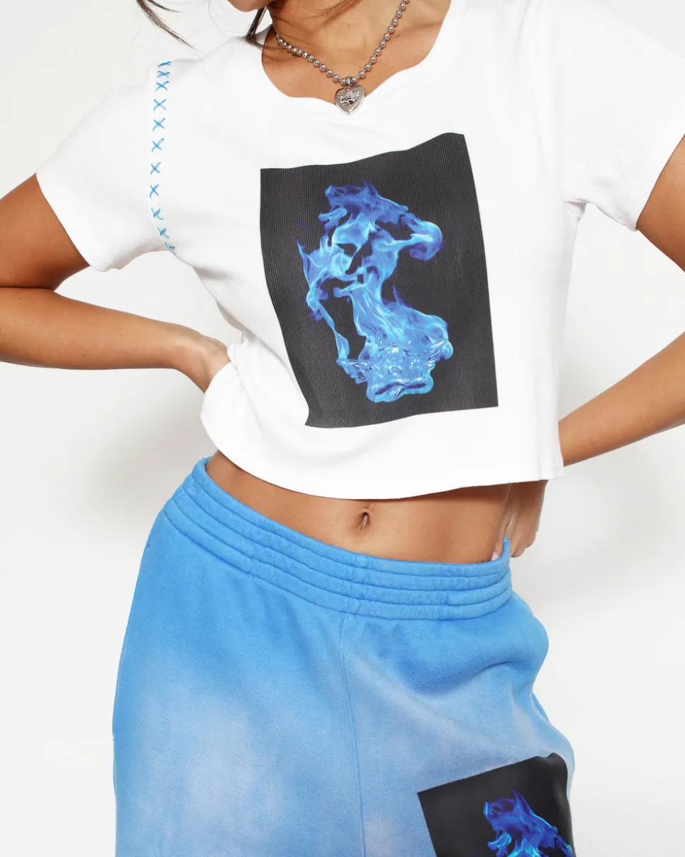 Electric Love Crop Tee