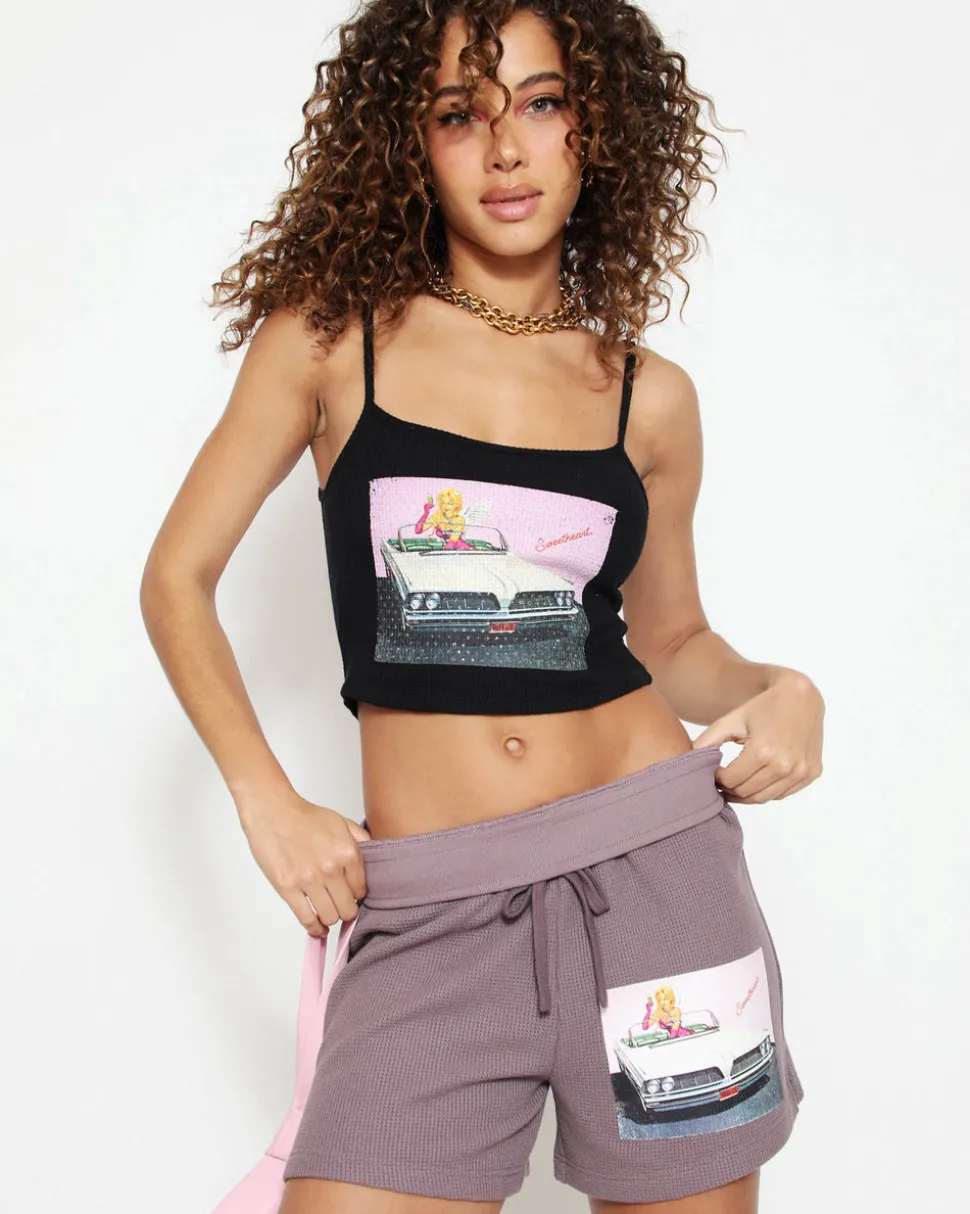 Fare Enough Thermal Boyfriend Shorts