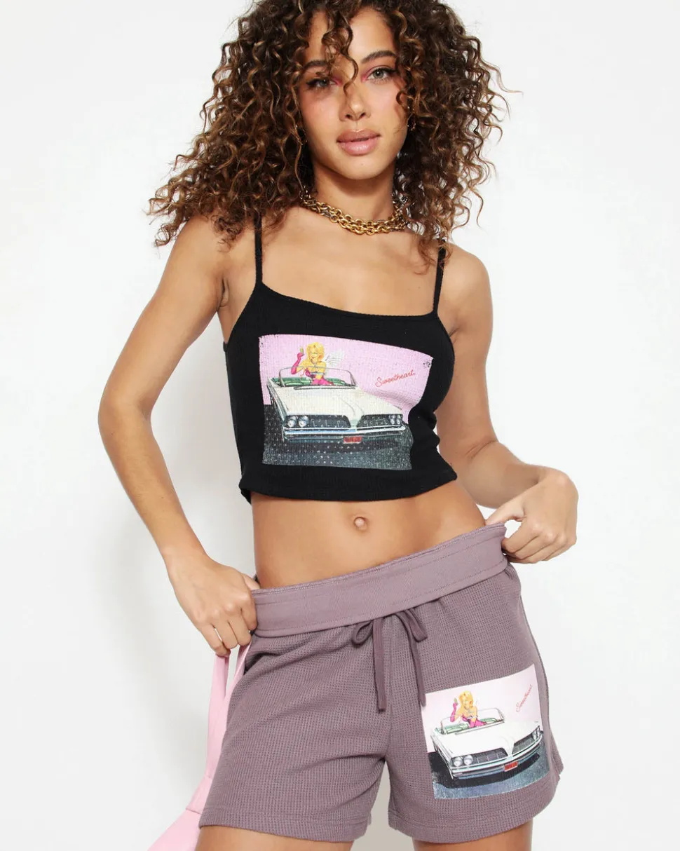 Fare Enough Thermal Boyfriend Shorts