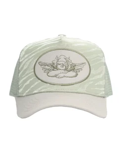Green Flames Trucker Hat