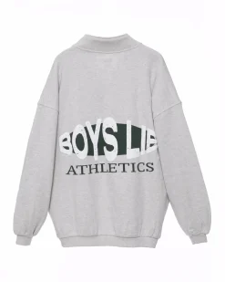 Grey Boys Lie Athletics Henley Crewneck