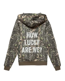 How Lucky Are We Racer Hoodie