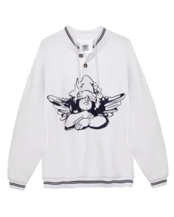 Navy Cherub University Henley Crewneck