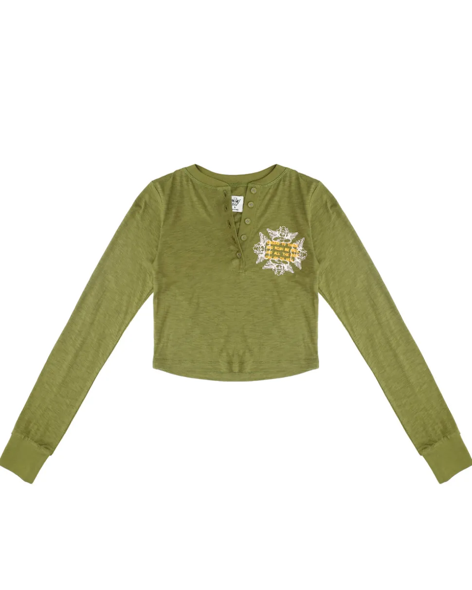 On the Rocks Crop Henley