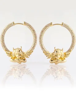 Pavé Cloud 9 Hoop Earrings
