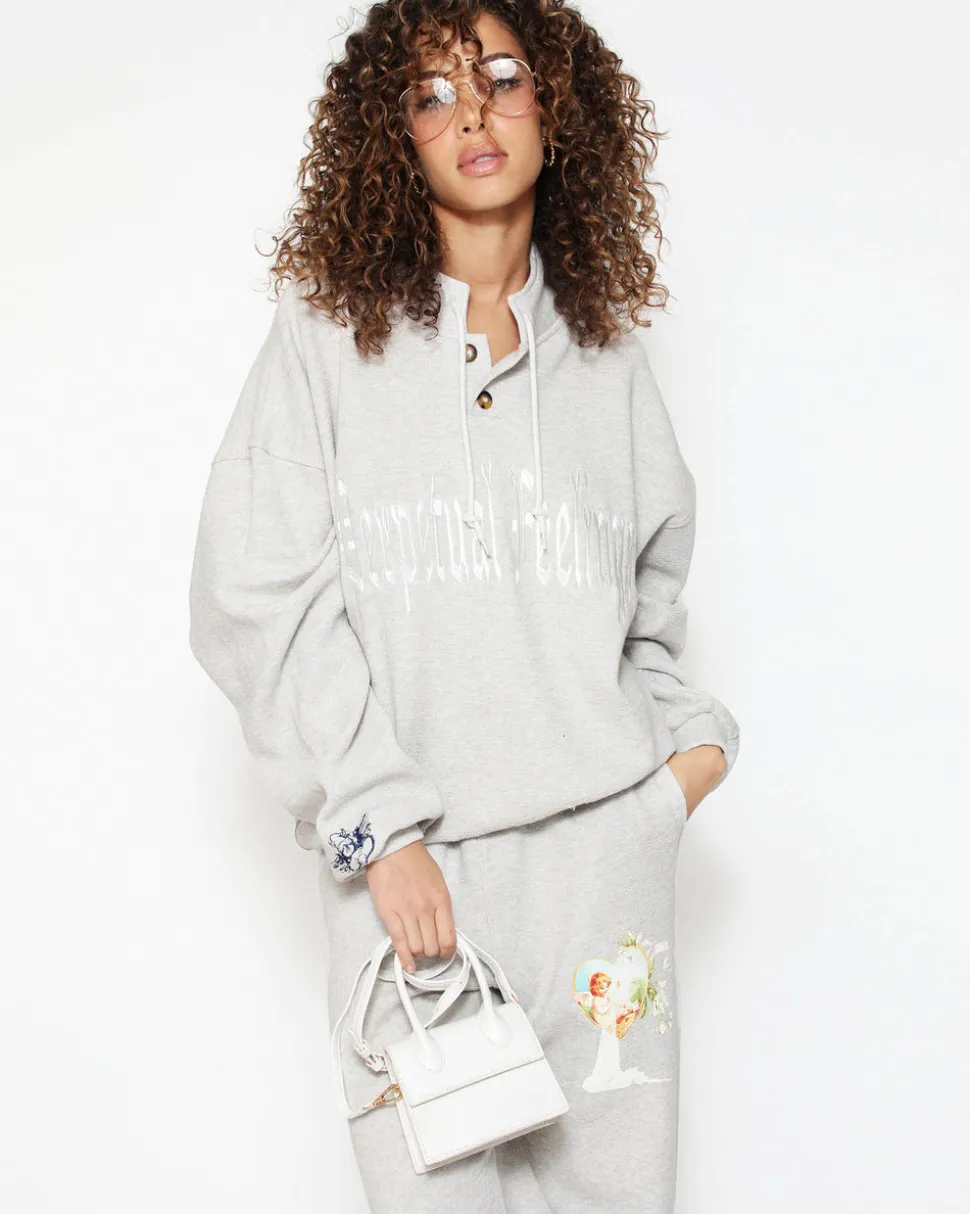 Perpetual Feelings V2 Henley Crewneck