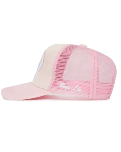 Pink Corduroy Trucker Hat