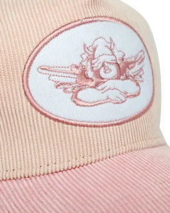 Pink Corduroy Trucker Hat