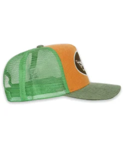 Pumpkin Corduroy Trucker Hat