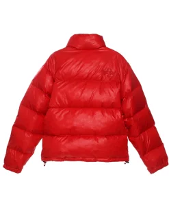 Red Puffer Logo Jacket