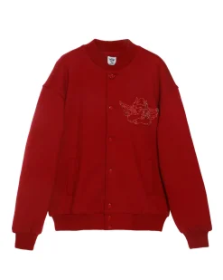 Red Roses, Red Roses Fleece Varsity Jacket