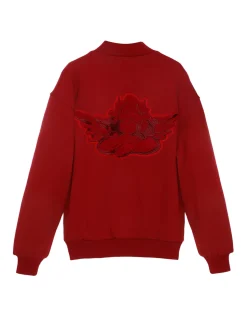 Red Roses, Red Roses Fleece Varsity Jacket