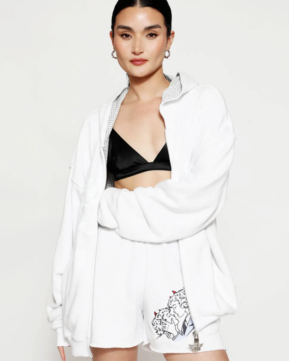 Smitten Zip-Up Boyfriend Hoodie