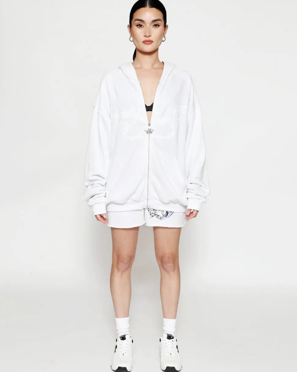 Smitten Zip-Up Boyfriend Hoodie