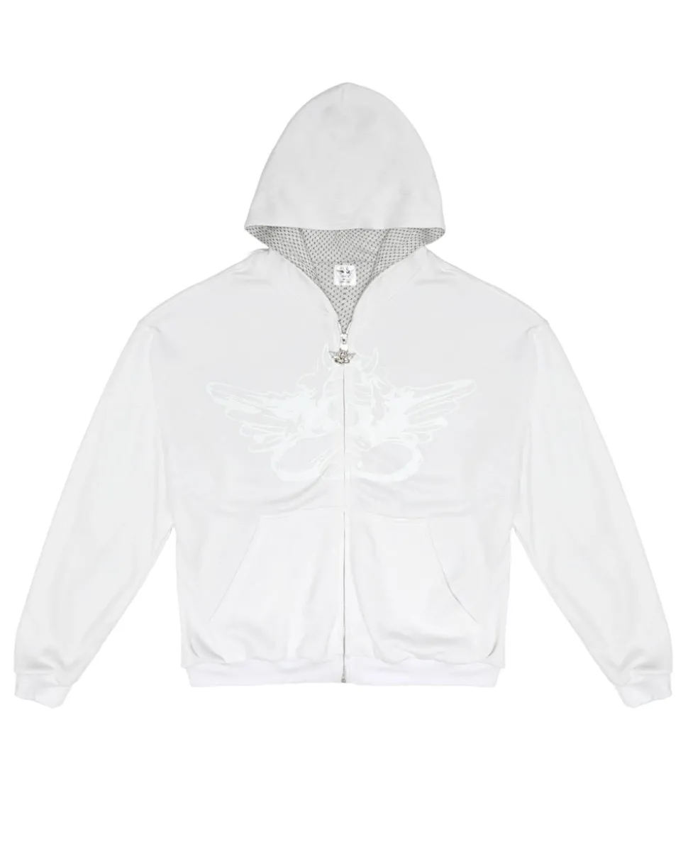 Smitten Zip-Up Boyfriend Hoodie