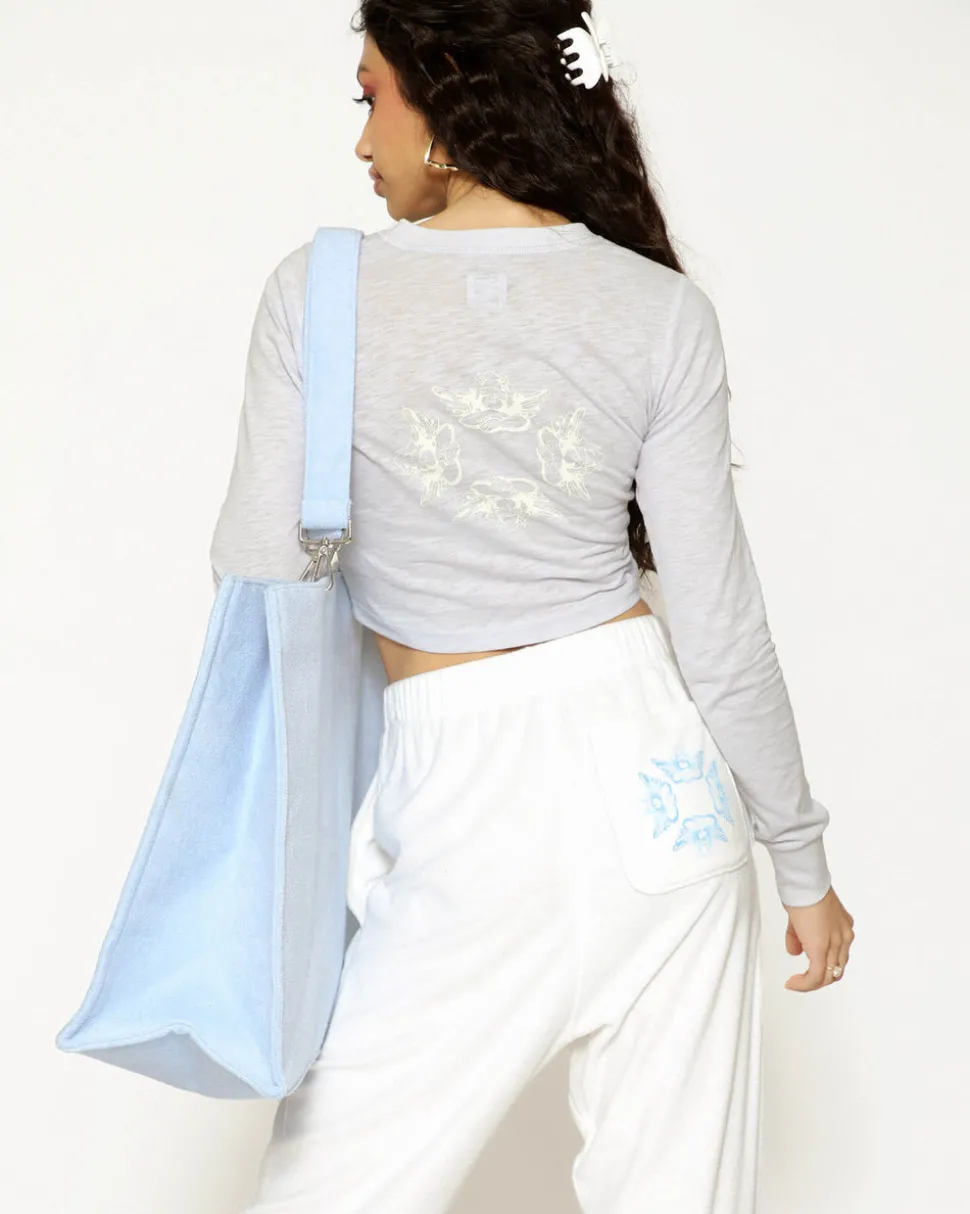 Spread Your Wings Crop Henley