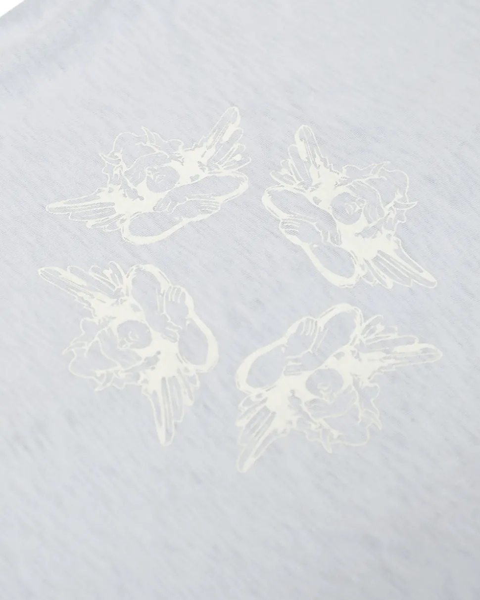 Spread Your Wings Crop Henley