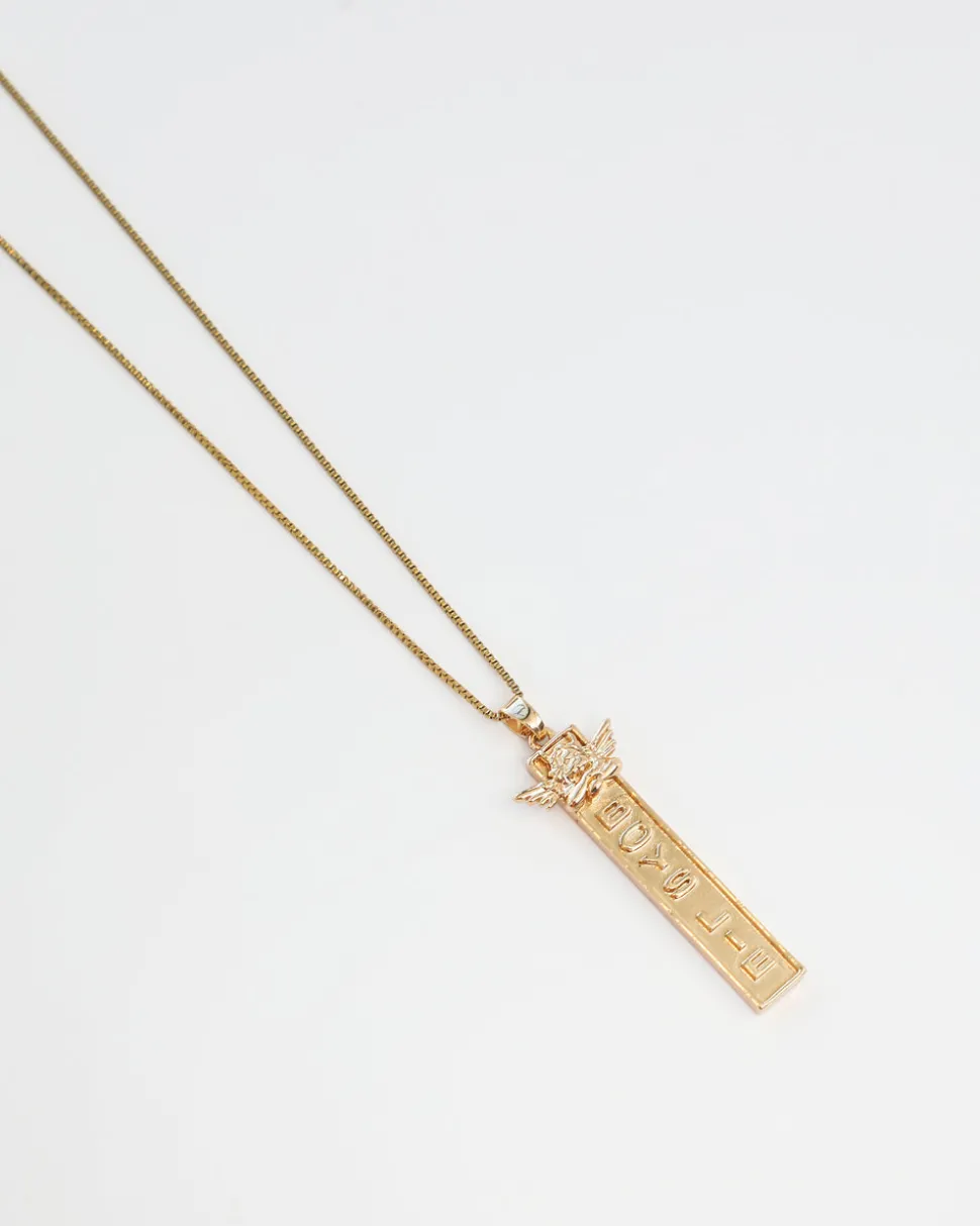 The Suzi Angel Necklace Gold