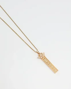 The Suzi Angel Necklace Gold