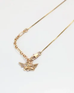 The Suzi Angel Necklace Gold