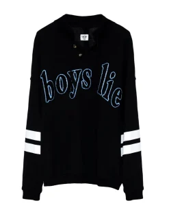 Twin Flame V2 Henley Boyfriend Crewneck