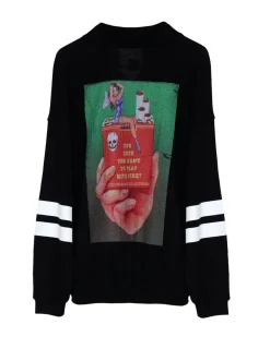 Twin Flame V2 Henley Boyfriend Crewneck