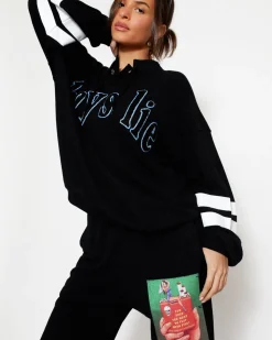 Twin Flame V2 Henley Boyfriend Crewneck
