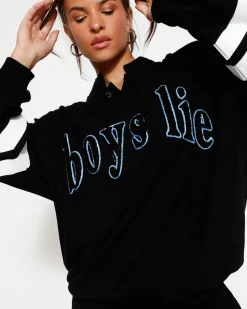 Twin Flame V2 Henley Boyfriend Crewneck