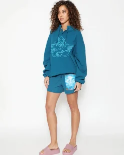 Washed Up Thermal Boyfriend Shorts