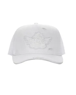 White Denim Trucker Hat