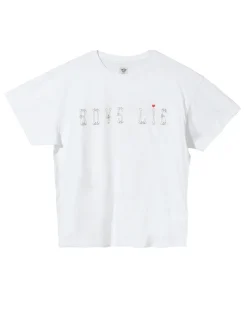 White Goodbye Again Boyfriend Tee