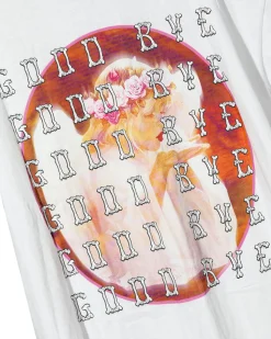White Goodbye Again Boyfriend Tee