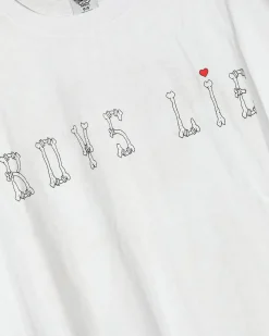 White Goodbye Again Boyfriend Tee