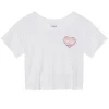 White Read Receipts Crop Tee